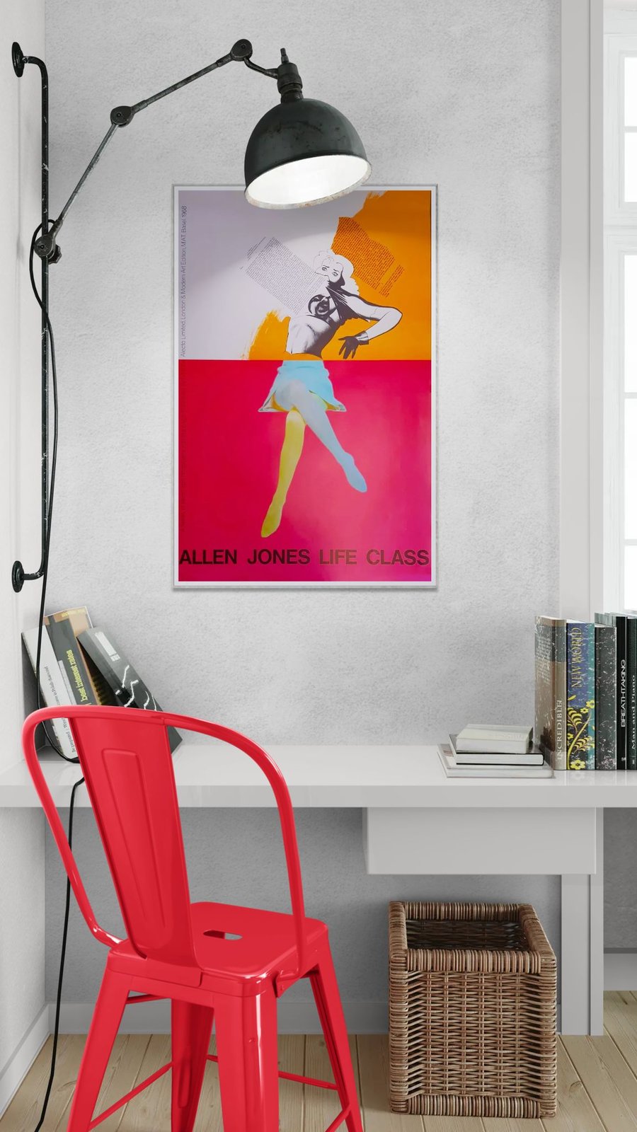 Study+desk+with+a+metal+chair.